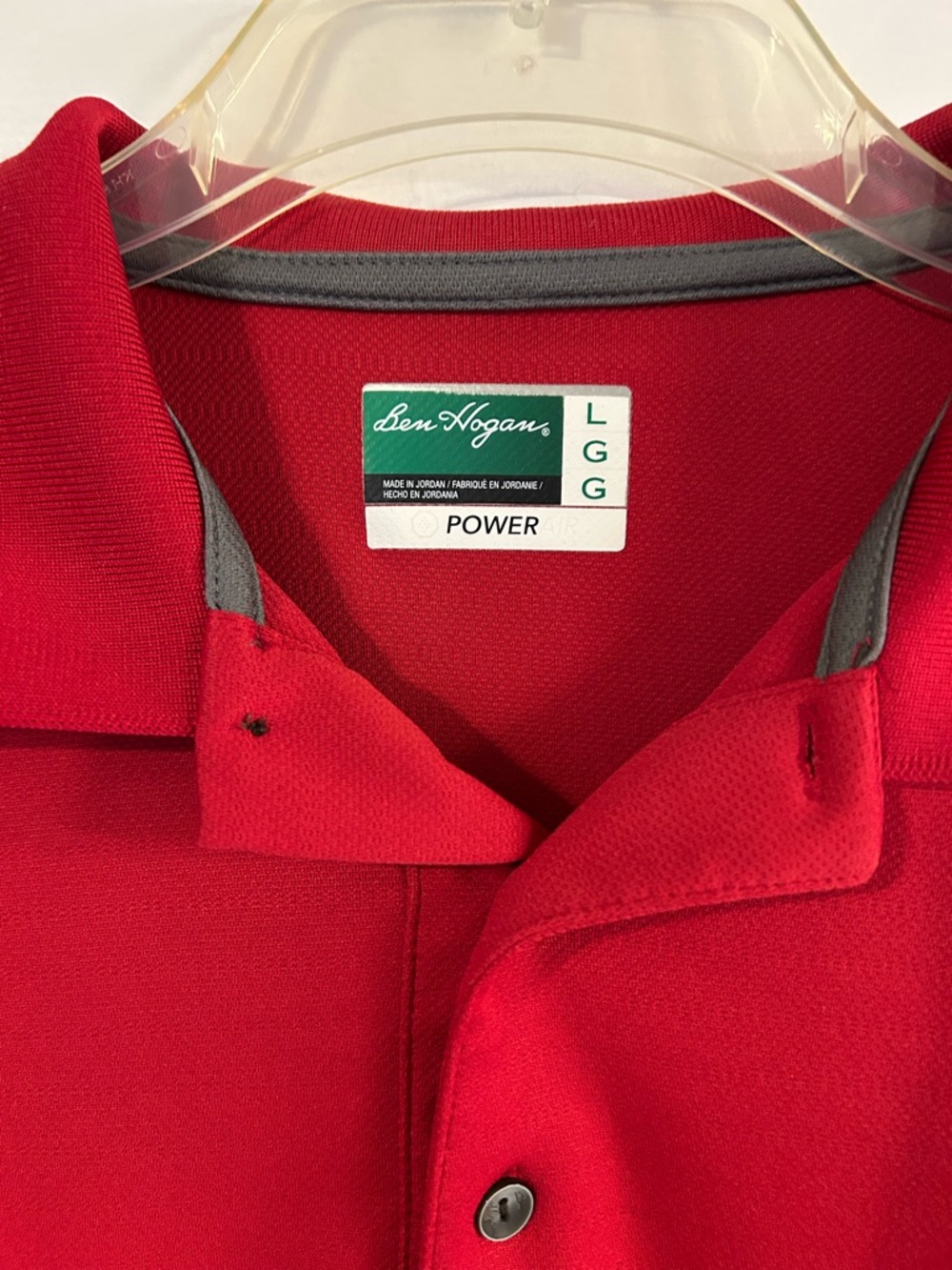 Ben Hogan Men's Red Power Air Polo